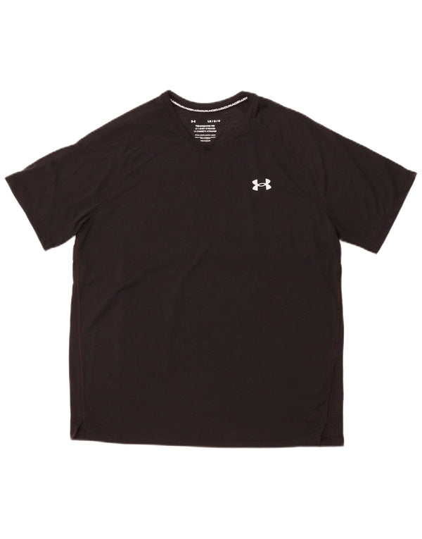 UNDER ARMOUR Herre Heat Gear T-Shirt Top Large Sort