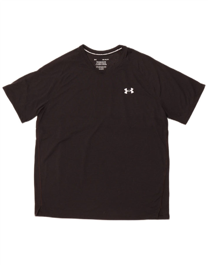 UNDER ARMOUR Herre Heat Gear T-Shirt Top Large Sort