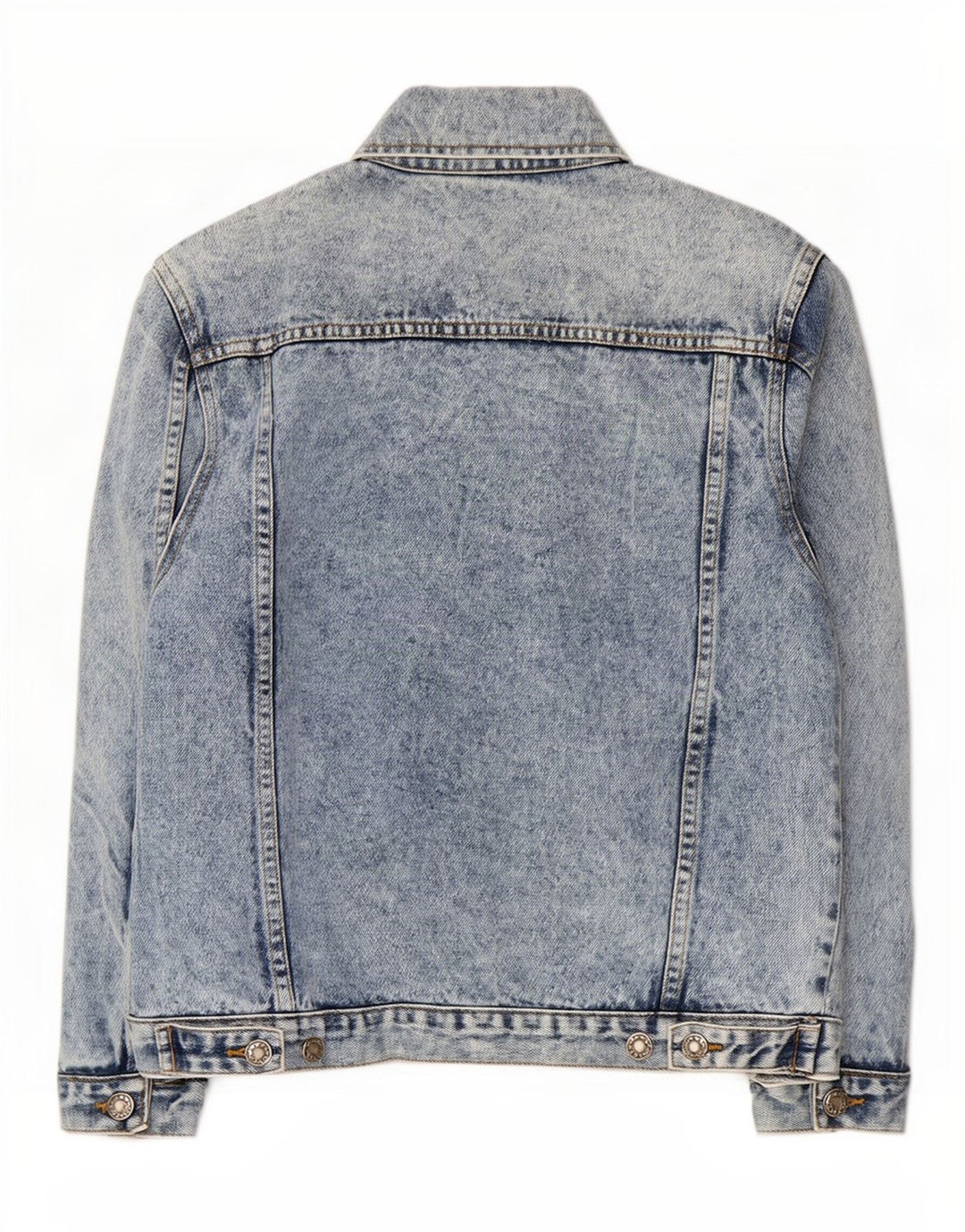 Vintage denimjakke til drenge 11-12 år blå bomuld