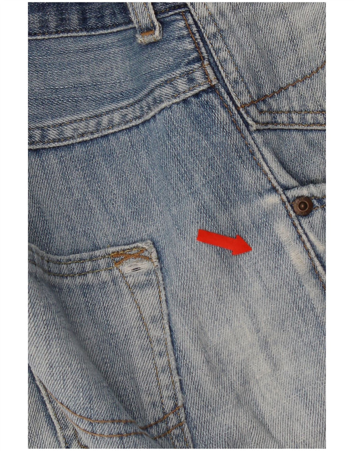 Lee Herre Bermuda Denim Shorts W34 Large Blue Cotton