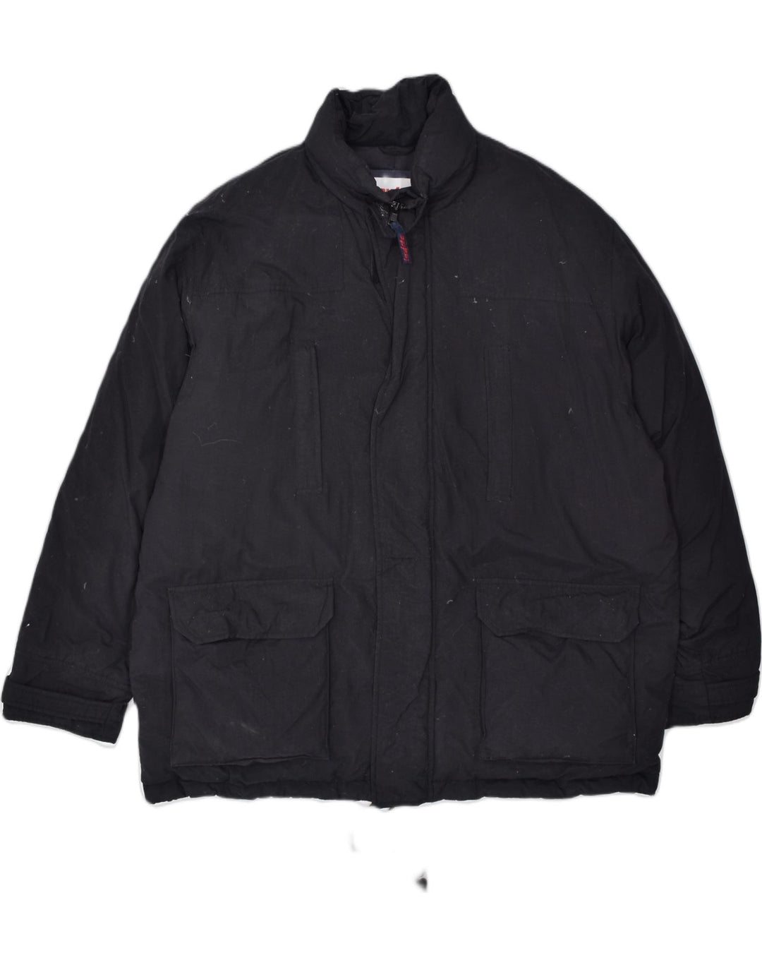 INVICTA Mens Windbreaker Jacket UK 40 Large Black Polyamide | Vintage | Thrift | Second-Hand | Used Clothing | Messina Hembry 