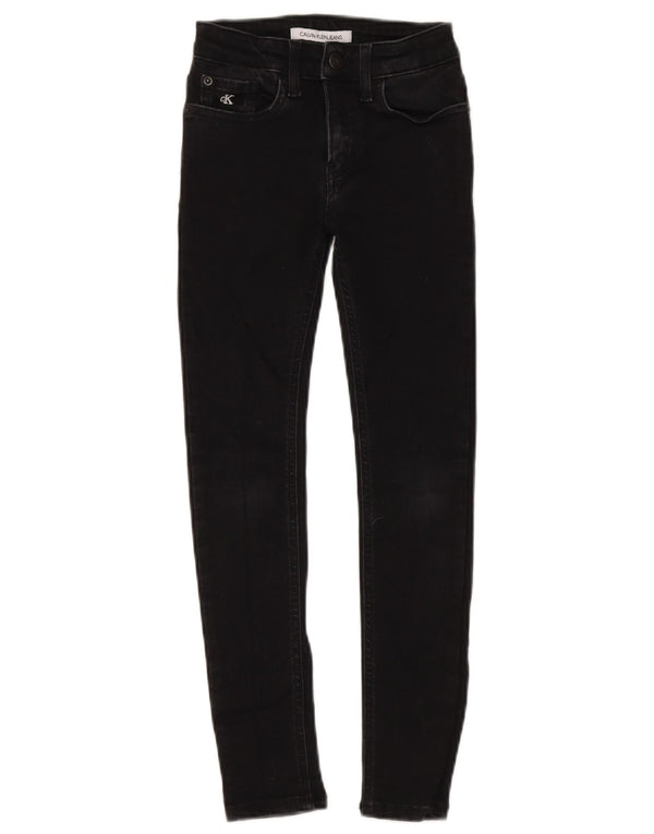 Calvin Klein Boys Skinny Jeans 7-8 år W20 L24 Sort Bomuld