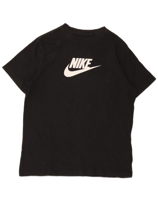 NIKE piger Loose Fit grafisk T-shirt top 13-14 år XL sort bomuld
