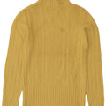 BENETTON Dame Turtle Neck Sweater UK 10 Small Yellow