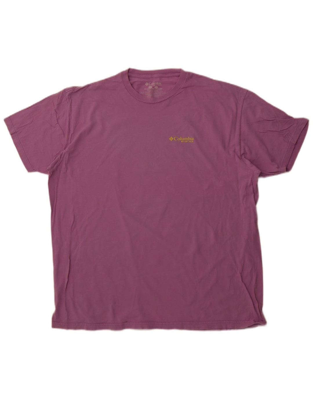 COLUMBIA Herre grafisk T-shirt top 2XL lilla bomuld