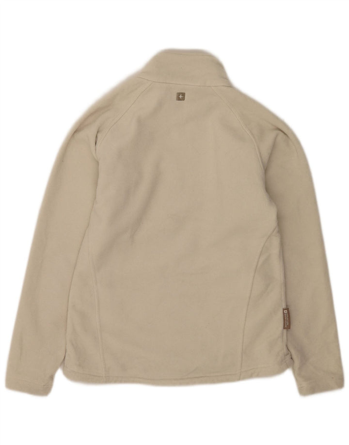 Mountain Warehouse Dame Fleecejakke UK 14 Medium Off White Polyester