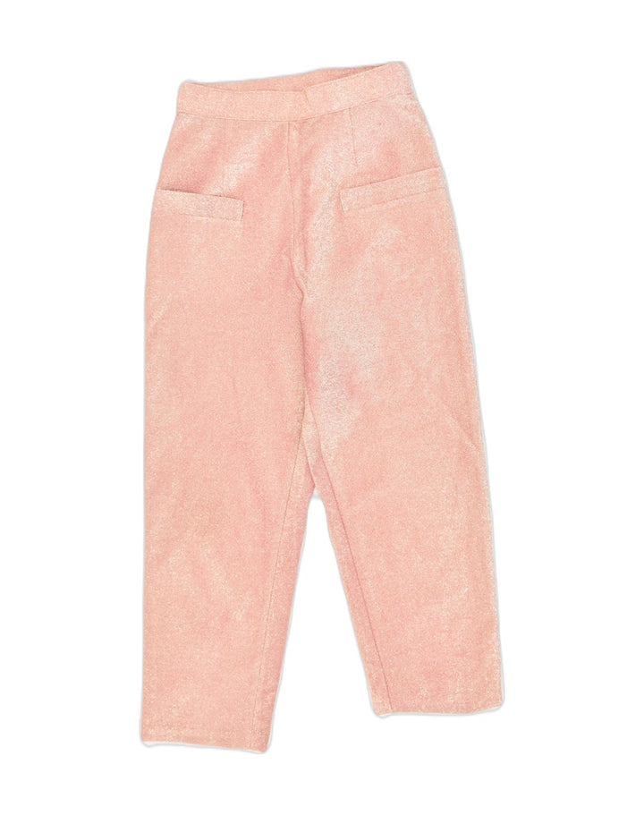 VINTAGE Womens Tapered Casual Trousers W24 L24 Pink Polyester | Vintage Vintage | Thrift | Second-Hand Vintage | Used Clothing | Messina Hembry 