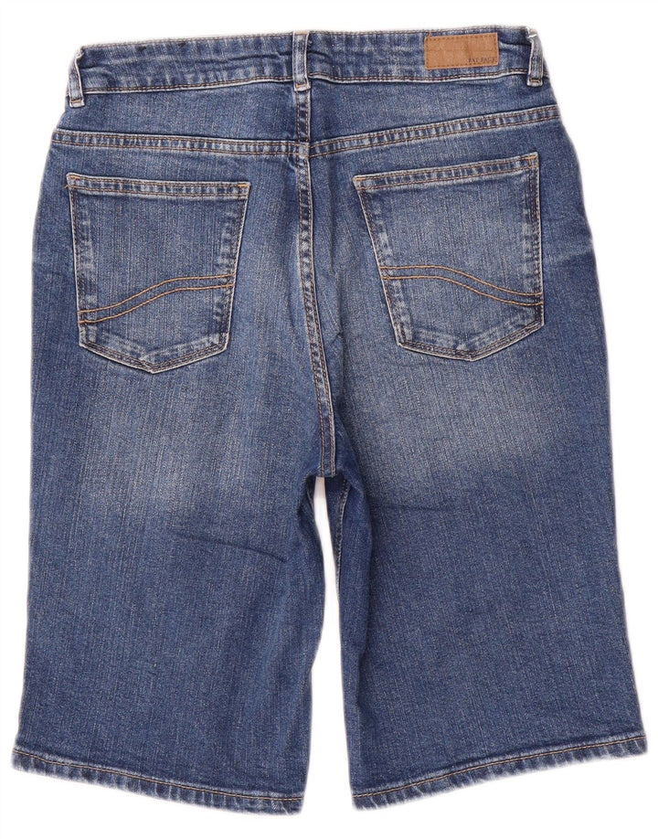Fat Face Dame Denim Shorts UK 10 Small W28 Blue Cotton