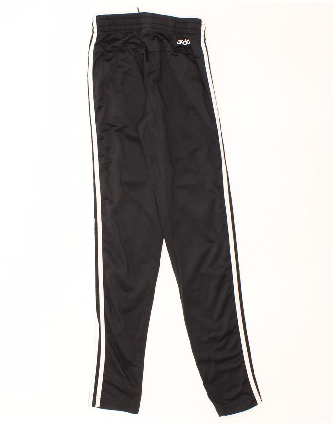 ADIDAS Girls Tracksuit Trousers 11-12 Years  Black Polyester Vintage Adidas and Second-Hand Adidas from Messina Hembry 