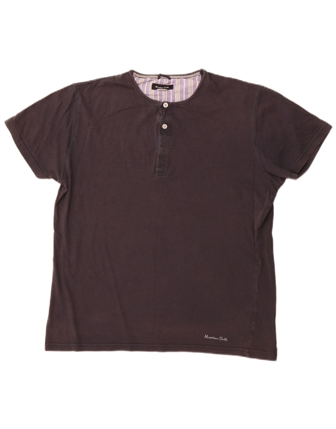MASSIMO DUTTI Herre T-Shirt Top Stor Marineblå