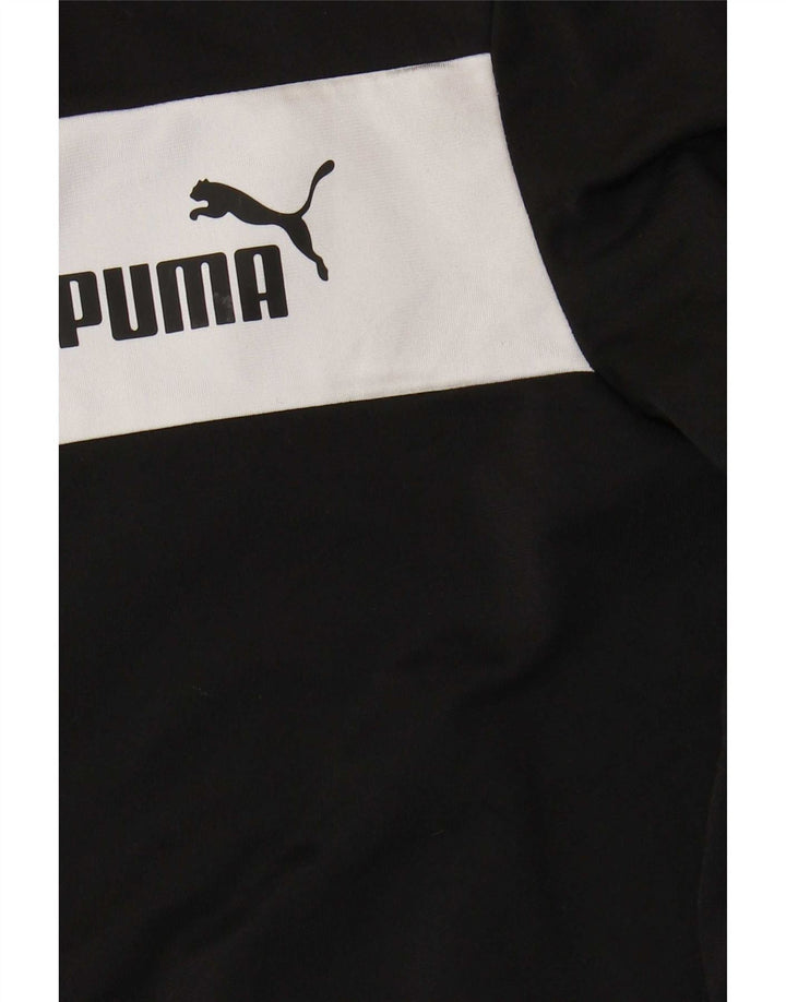 Puma Træningsdragt Topjakke til drenge 11-12 år Sort Colourblock Polyester
