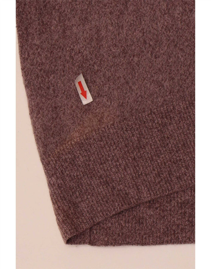 Massimo Dutti Dame Rullehals Sweater UK 8 Lille Grå Uld