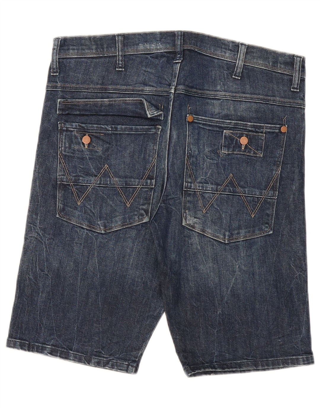 Wrangler Herre Kurt Denim Shorts W32 Medium Blue Bomuld