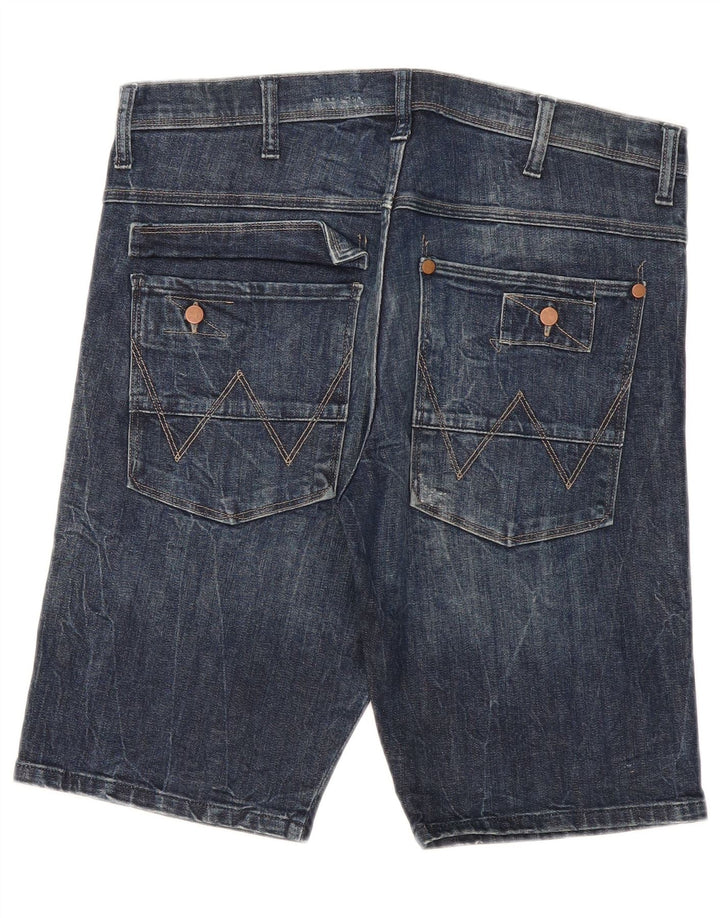 Wrangler Herre Kurt Denim Shorts W32 Medium Blue Bomuld