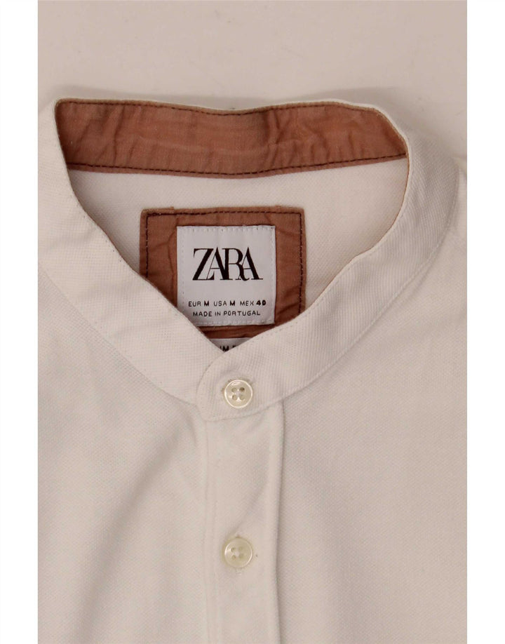 Zara Herre Kortærmet Slim Fit skjorte Medium White