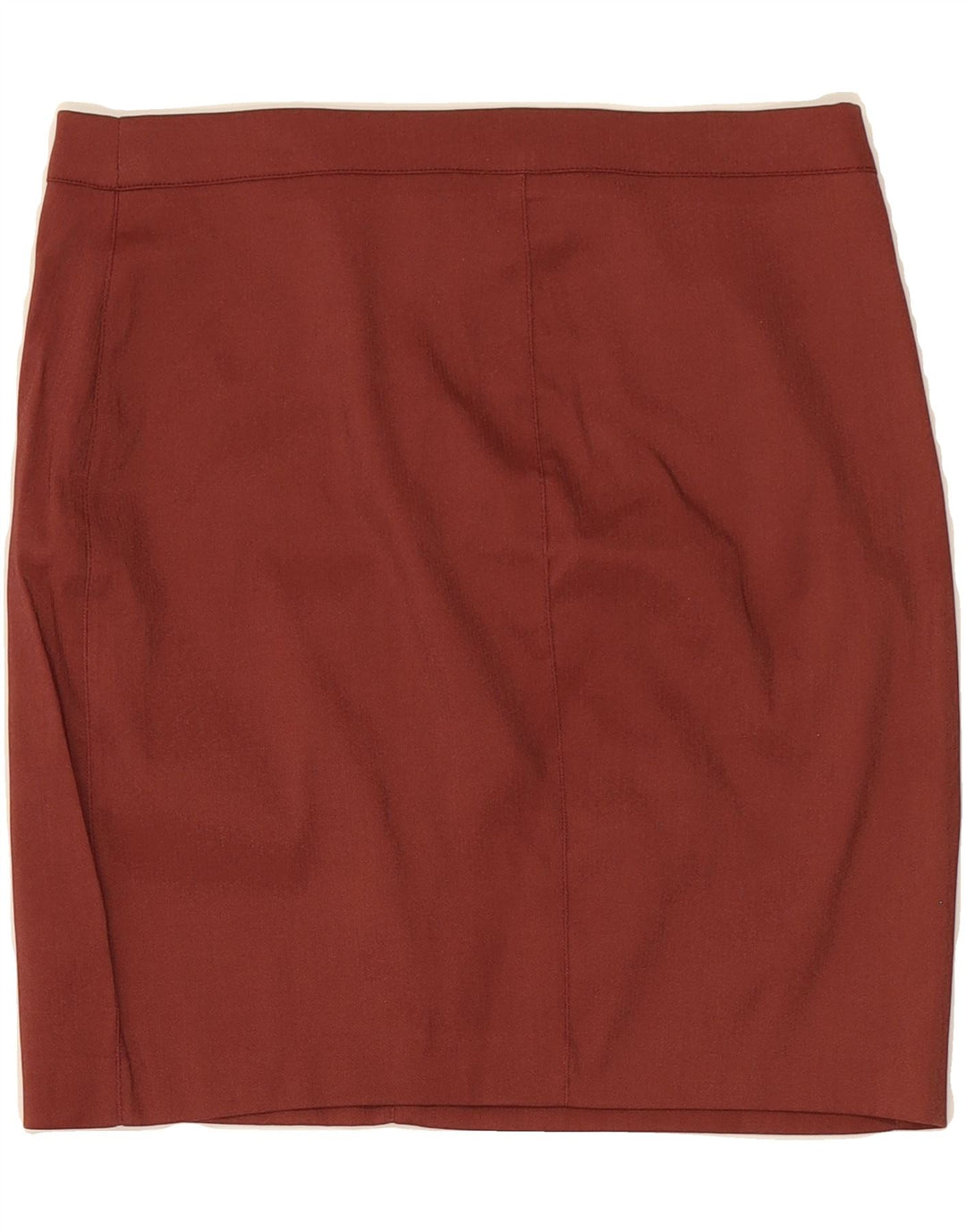 ETHIC Womens Pencil Skirt IT 44 Medium W28  Maroon Polyester Vintage Ethic and Second-Hand Ethic from Messina Hembry 