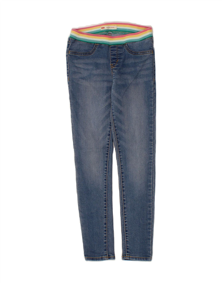 LEVI'S Girls Pull-On Jegging Stretch Jeans 9-10 Years W26 L24 Blue Cotton Vintage Levi's and Second-Hand Levi's from Messina Hembry 