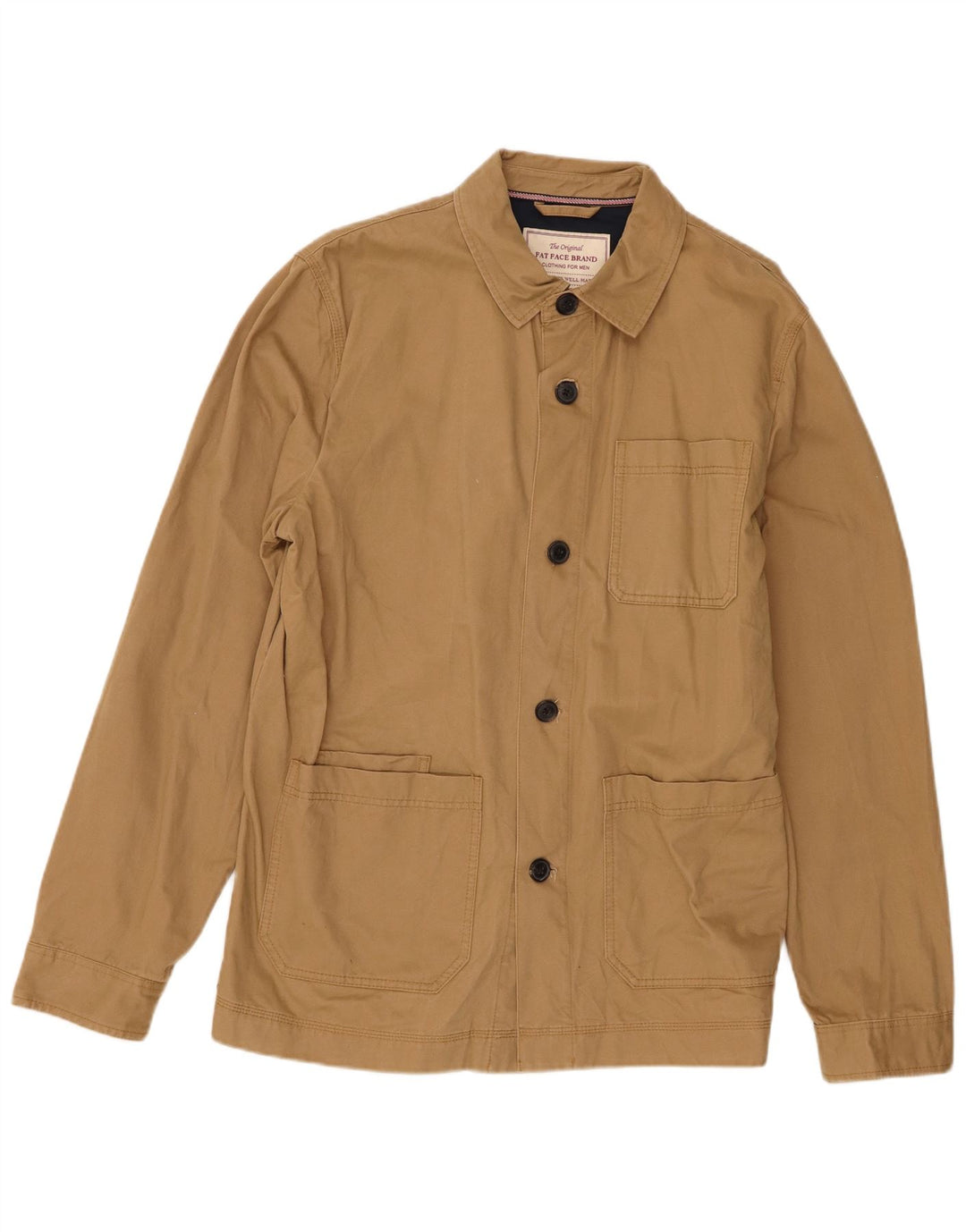 Fat Face Herre Utility Jacket UK 40 Large Beige Cotton