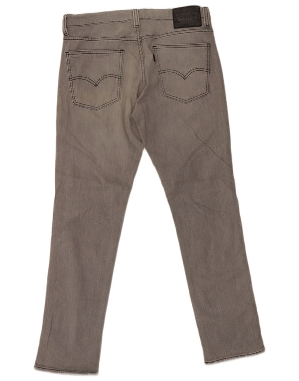 Levi's Herre 511 Tapered Slim Jeans W34 L32 Grå Bomuld