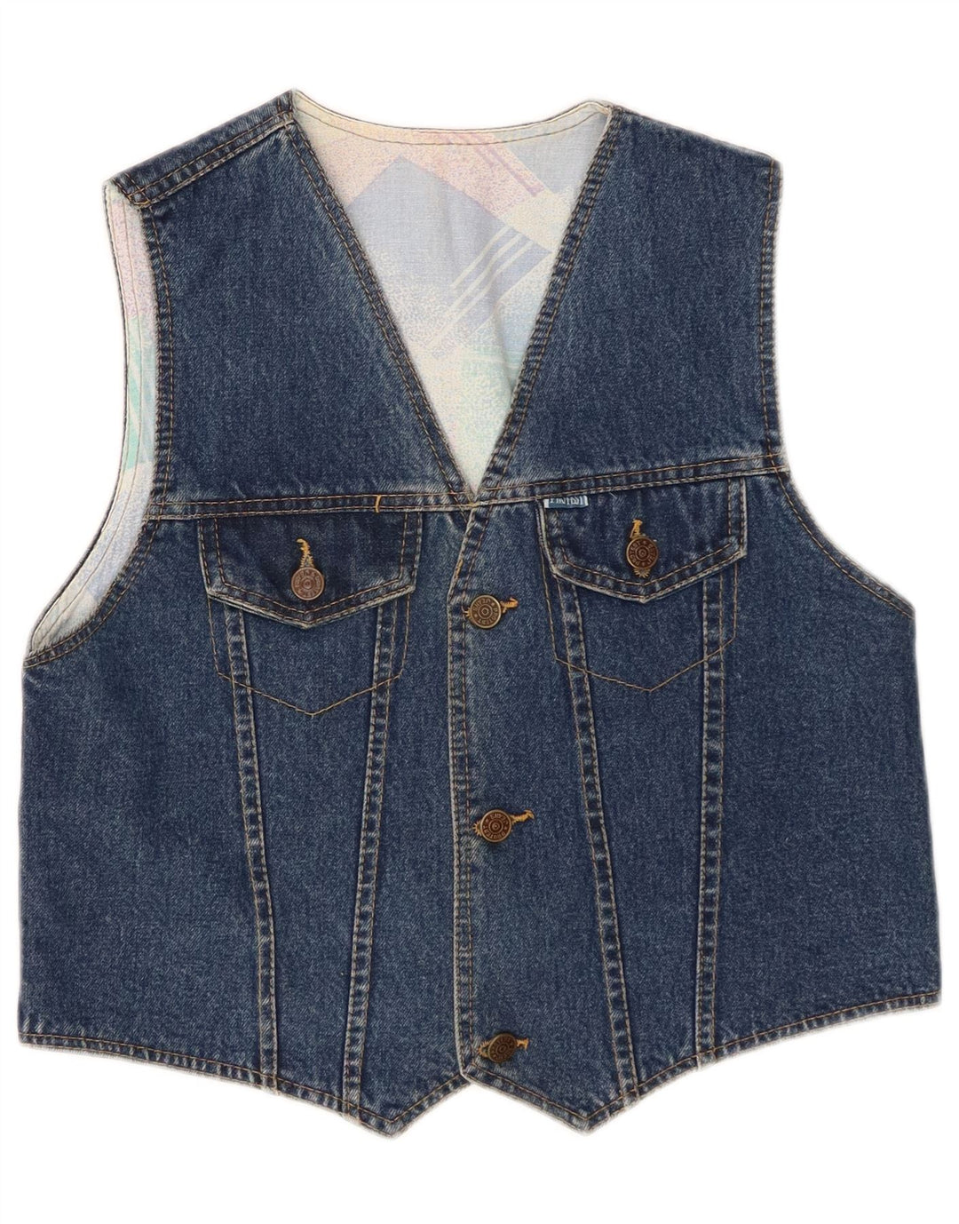Protest Dame denim vest UK 12 Medium Blue