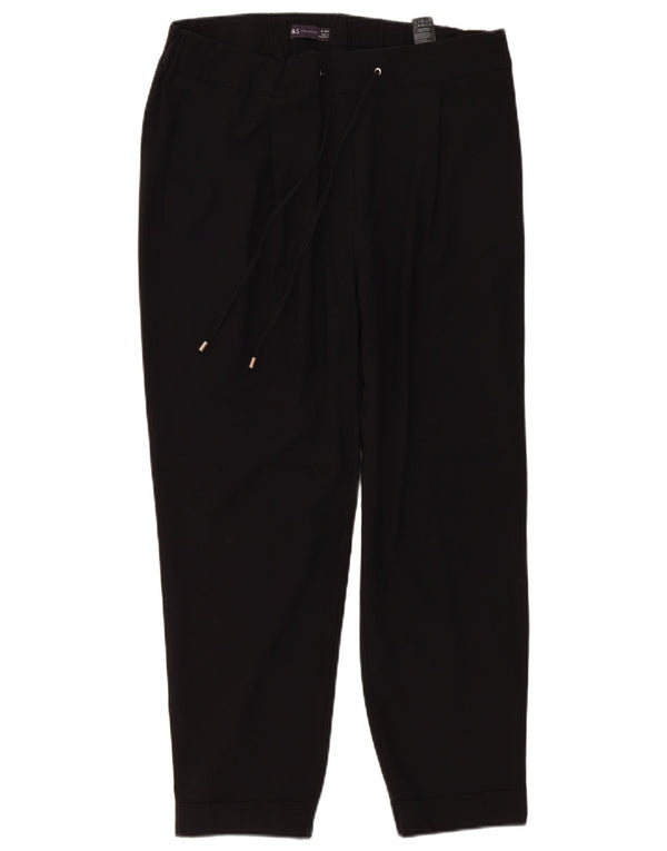 Marks & Spencer Dame tilspidsede fritidsbukser UK 16 Large W36 L27 Black