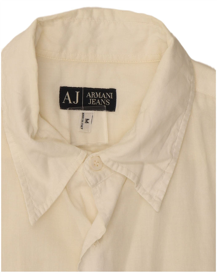 Armani Jeans Kortærmet Herreskjorte Medium White
