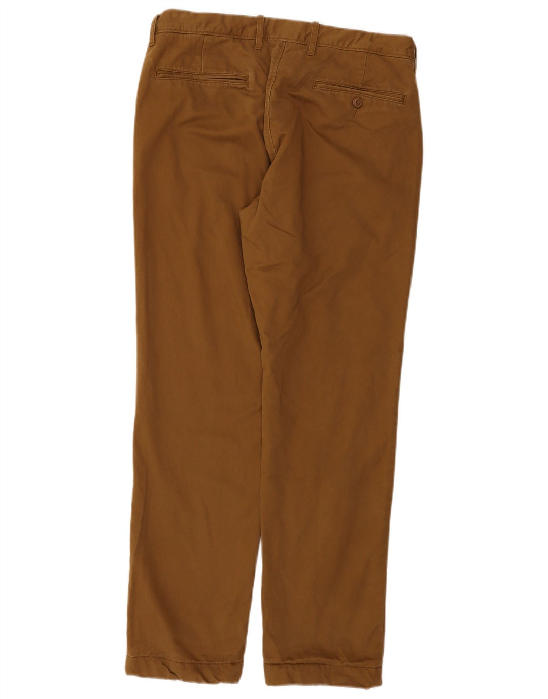 J. CREW Straight Chino-bukser til mænd W32 L30 Beige Bomuld