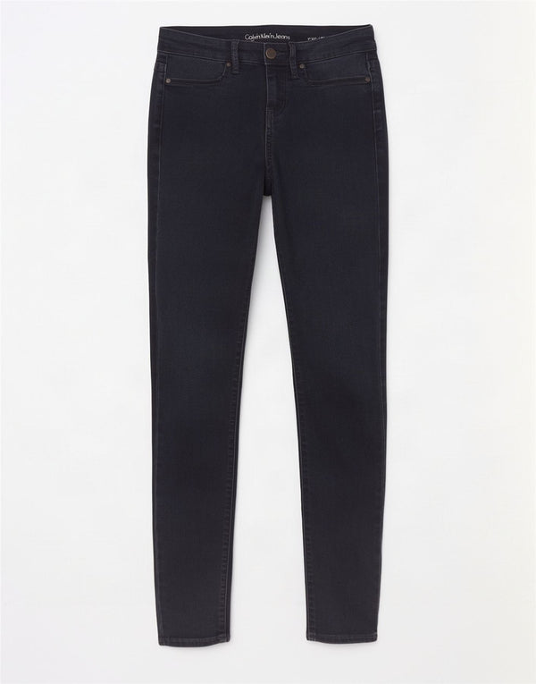 Calvin Klein Dame Legging Skinny Jeans W27 L28 Marineblå Bomuld