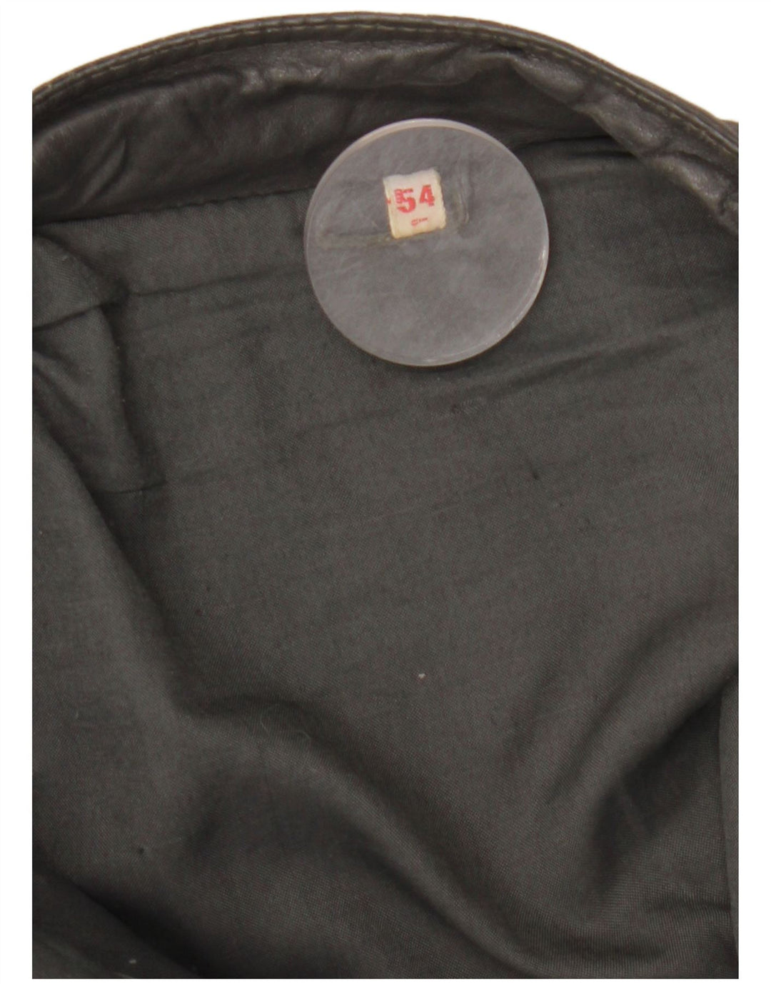 Vintage herre læderjakke IT 54 2XL Grå