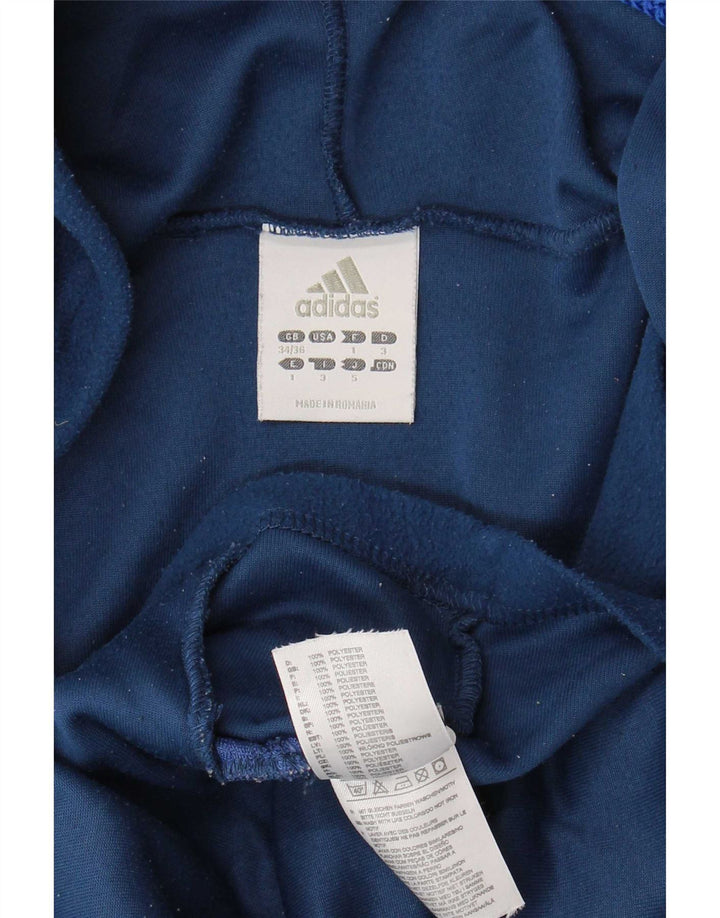 Adidas Fleecejakke med hætte til mænd UK 34/36 Lille marineblå polyester