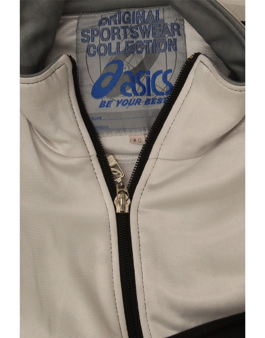 Asics Grafisk træningsdragt topjakke til kvinder IT 42 Medium Sort Colourblock