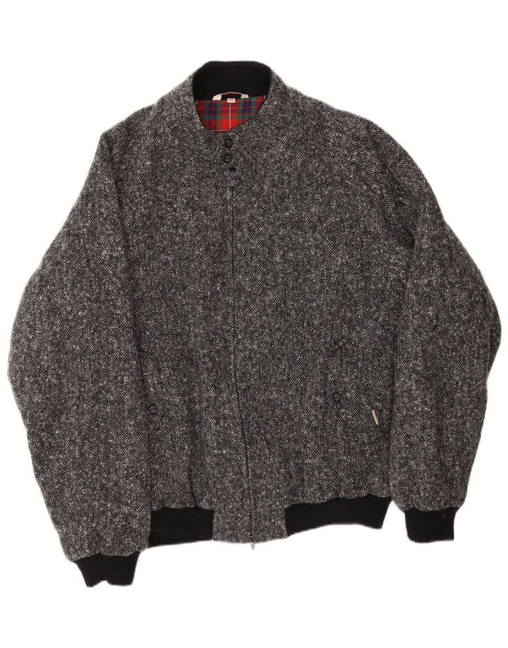 Baracuta Herre Bomber Jacket UK 42 XL Grå Flecked Classic