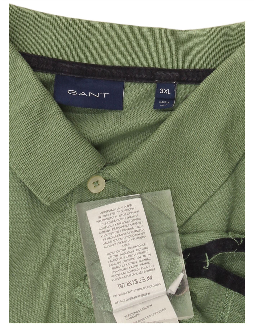 Gant herre poloshirt 3XL grøn bomuld