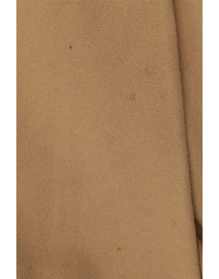Marks & Spencer Dame Dobbeltradet Frakke UK 10 Small Beige New Wool