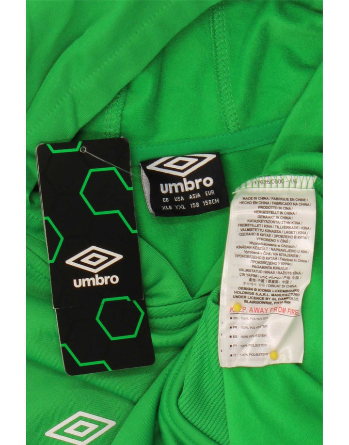 Umbro Boys Hoodie Jumper 13-14 År XL Grøn Polyester
