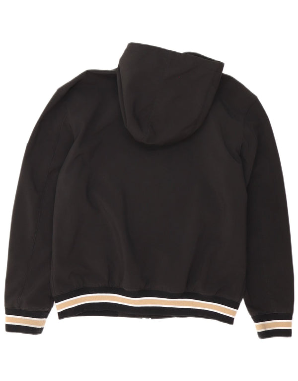 Hugo Boss Boys Hooded Bomber Jacket 13-14 år Lille sort stribet