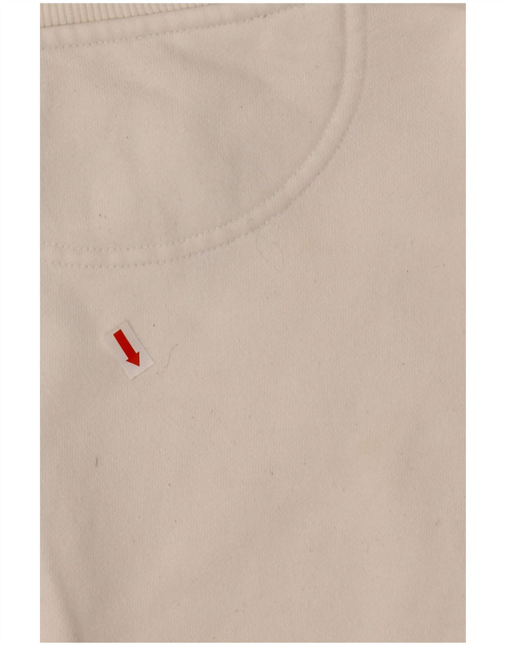 CHAMPION Dame Grafisk Oversized Sweatshirt Jumper UK 16 Large White