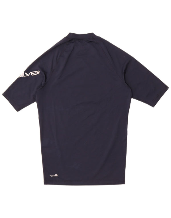 Quiksilver Herre grafisk T-shirt Top Medium Navy Blue