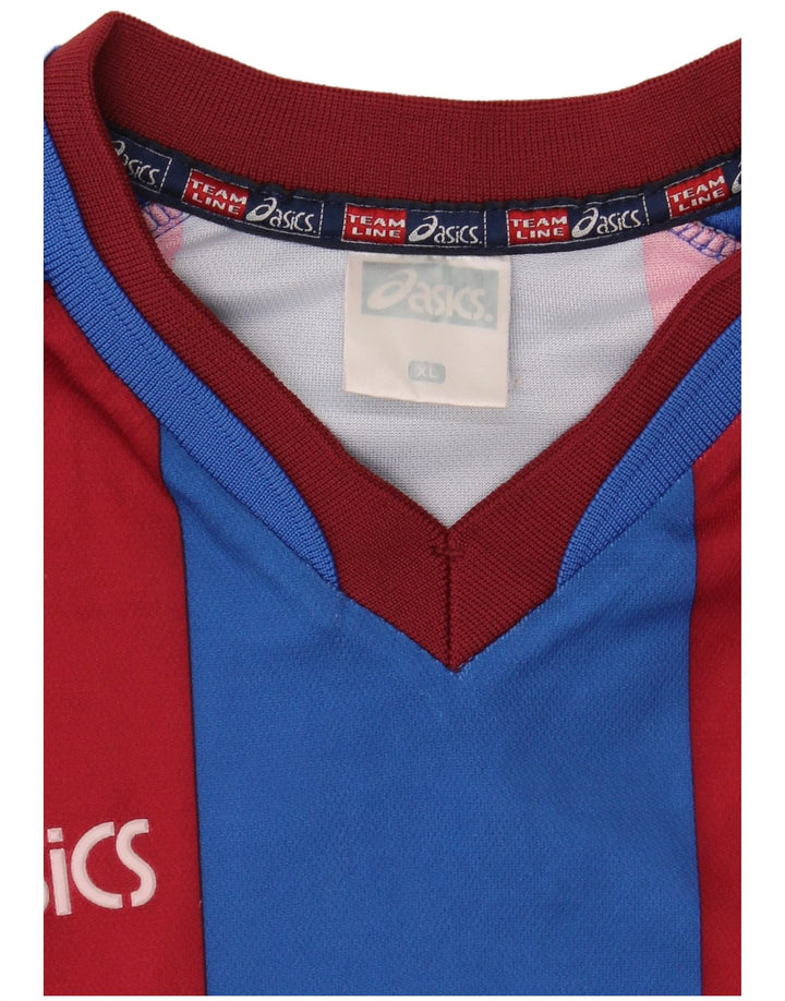 Asics Herre grafisk top langærmet XL blå stribet polyester