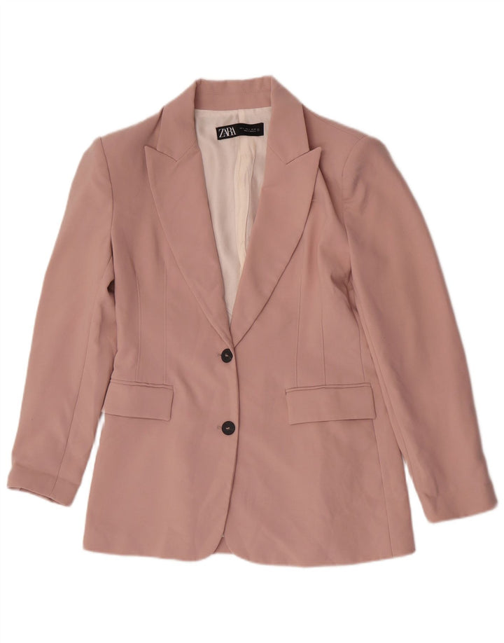 Zara Damedragt med 2 knapper, 2 dele UK 16 Large W32 L31 Pink Polyester