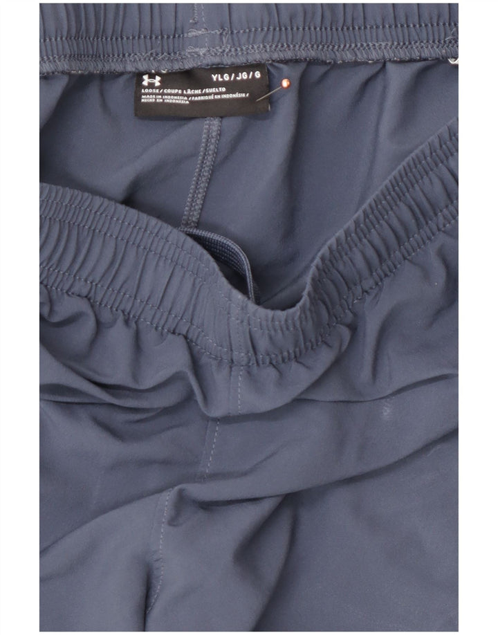 UNDER ARMOUR Grafiske sportsshorts til drenge 11-12 år Store blå polyester