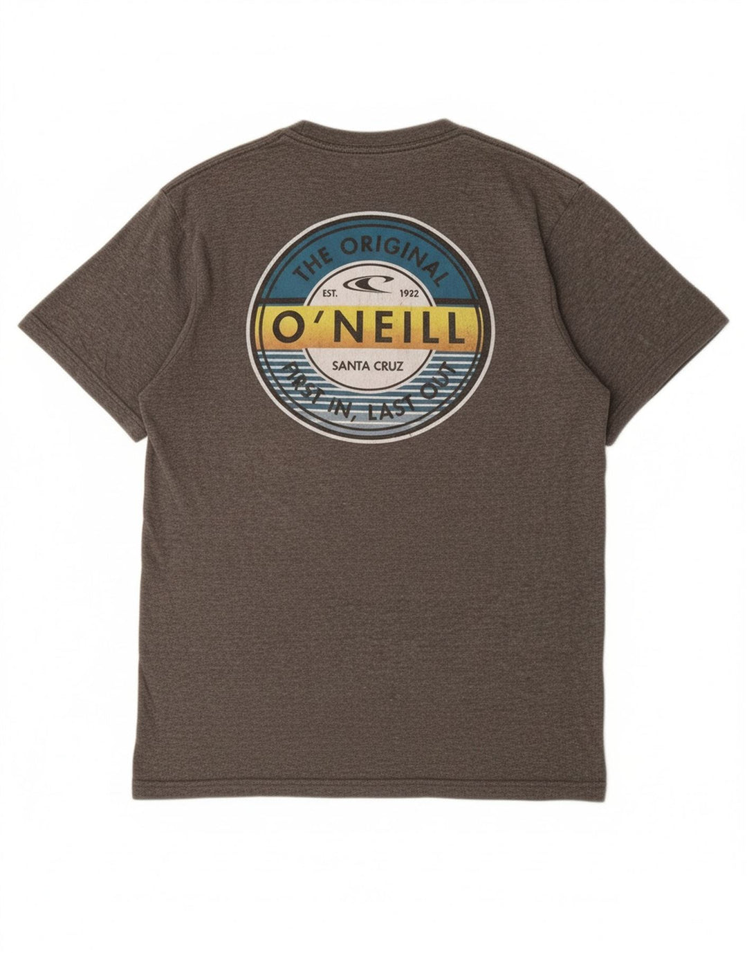 O'NEILL Mens Modern Fit Graphic T-Shirt Top Medium Grey Cotton Vintage O'Neill and Second-Hand O'Neill from Messina Hembry 