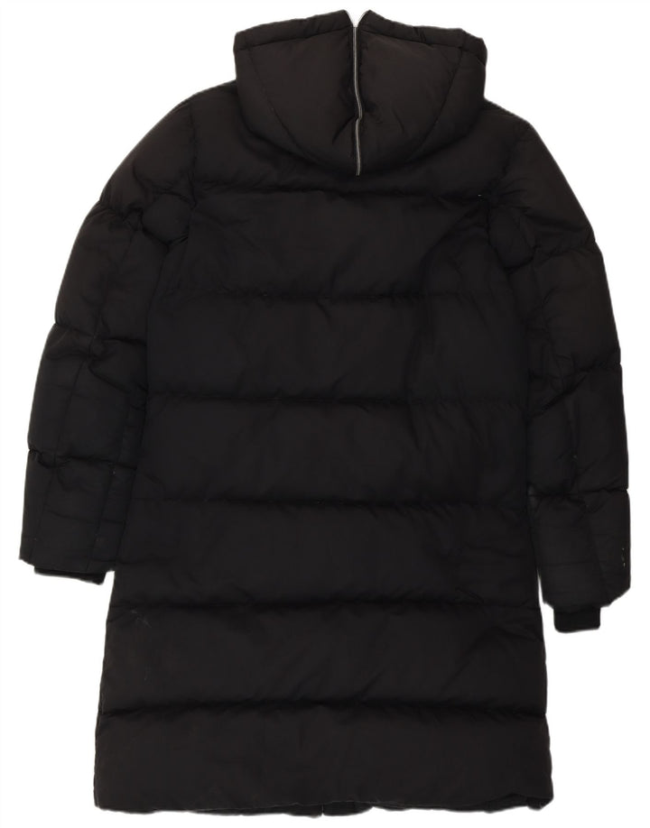 Nike Dame Hooded Longline Polstret Frakke UK 8/10 Small Black
