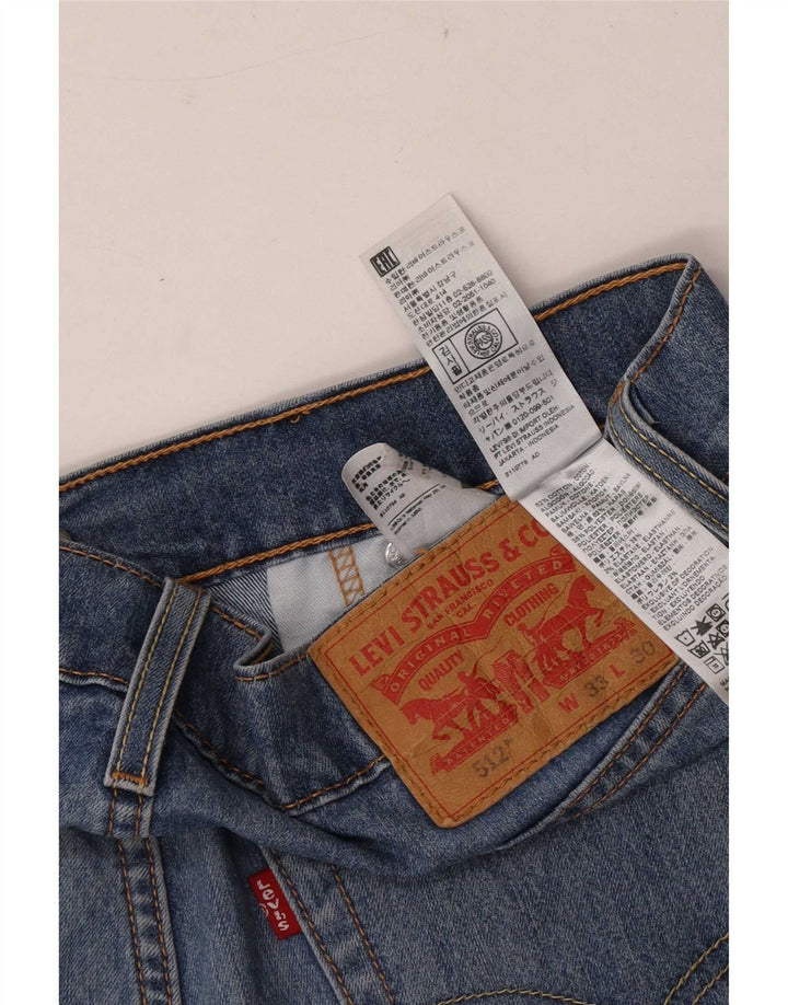 Levi's Herre 512 Slim Tapered Jeans W33 L30 Blå Bomuld