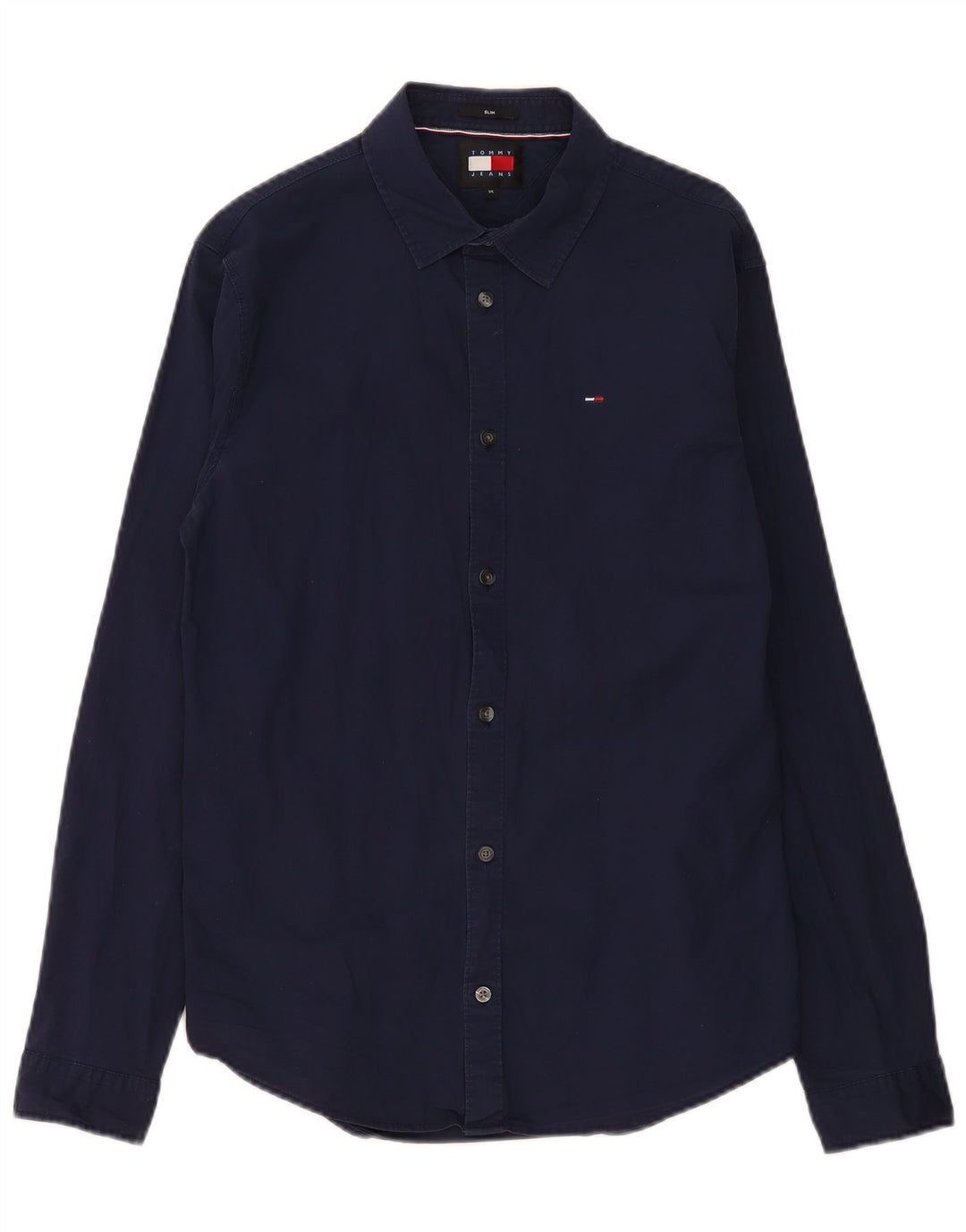 Tommy Hilfiger Herre Slim Fit skjorte Medium Navyblå Bomuld