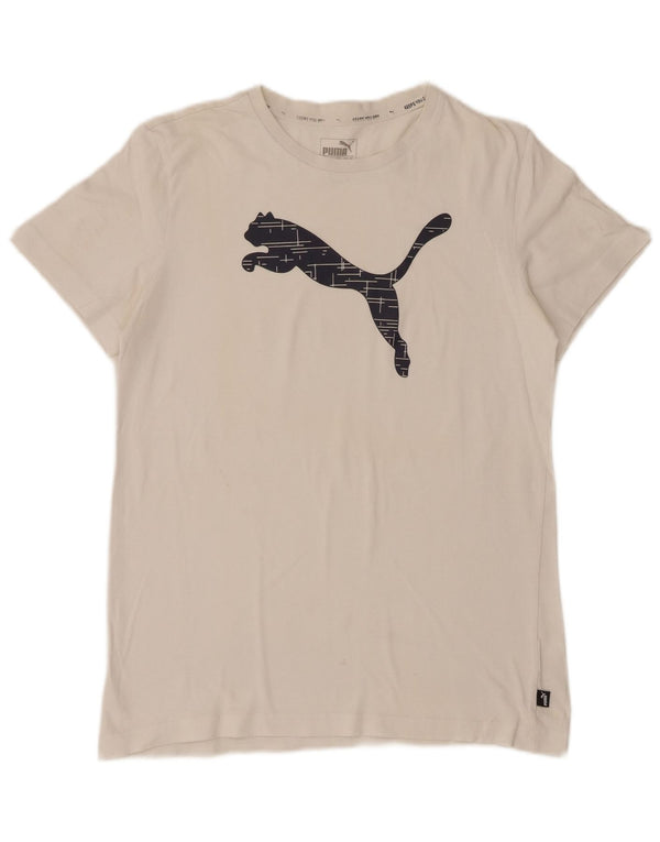 Puma piger grafisk t-shirt top 15-16 år hvid