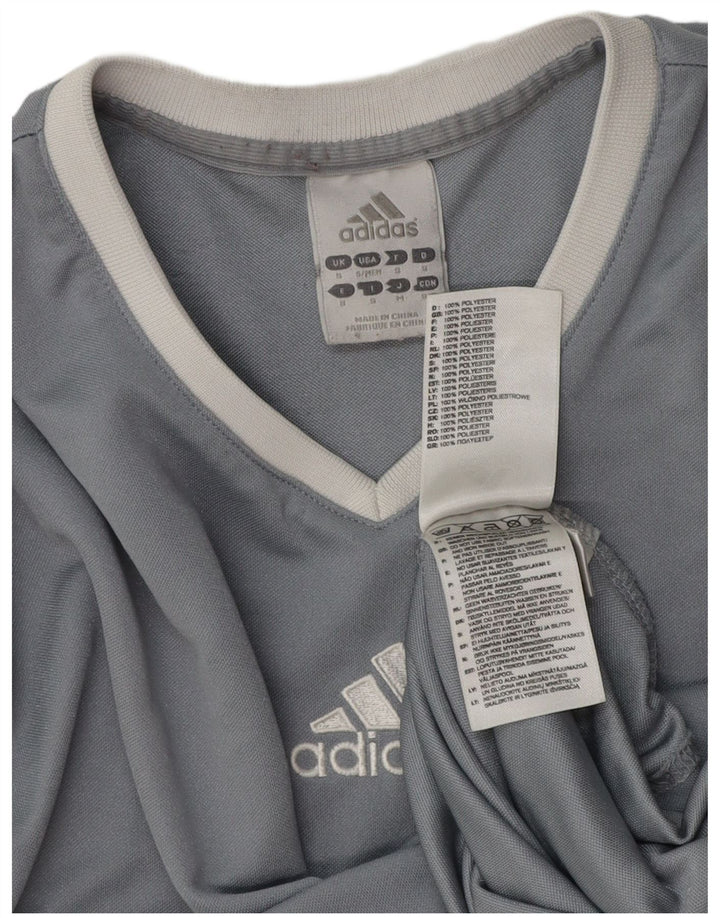 Adidas Herre Climalite T-Shirt Top Lille Grå Polyester