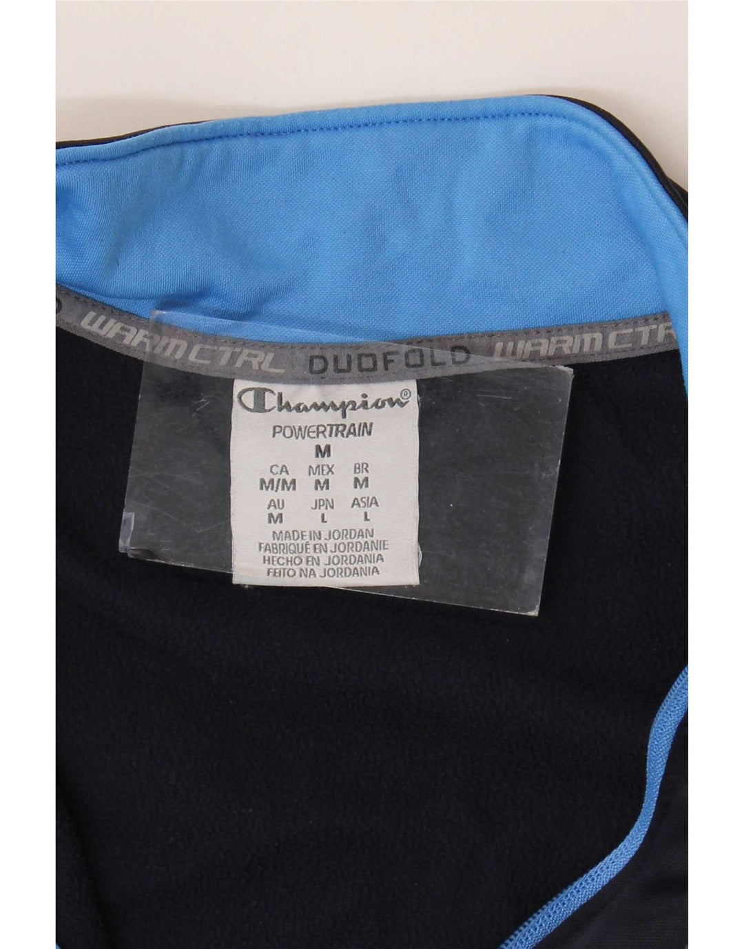 Champion Herre træningsdragt Topjakke Medium Navy Blue Colourblock Polyester