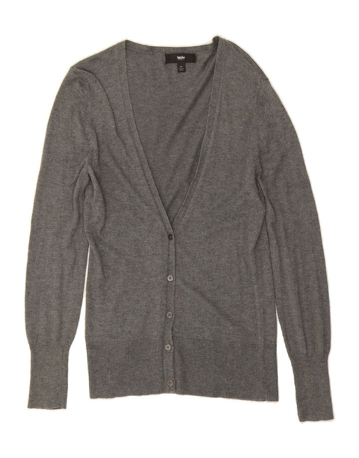 MOSSIMO Womens Cardigan Sweater UK 10 Small Grey Nylon Vintage Mossimo and Second-Hand Mossimo from Messina Hembry 