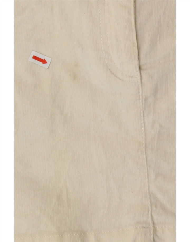BENETTON Womens Mini Corduroy Skirt  W36 XL  Off White Vintage Benetton and Second-Hand Benetton from Messina Hembry 